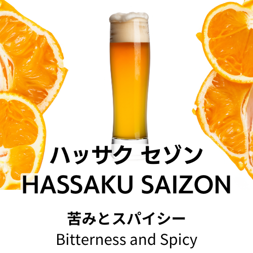 HASSAKU SAIZON（ハッサクとサンショウを使ったクラフトビール）